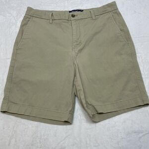 Vintage Chaps Ralph Lauren Shorts Mens Tagged 34 Beige Stretch Chino Preppy